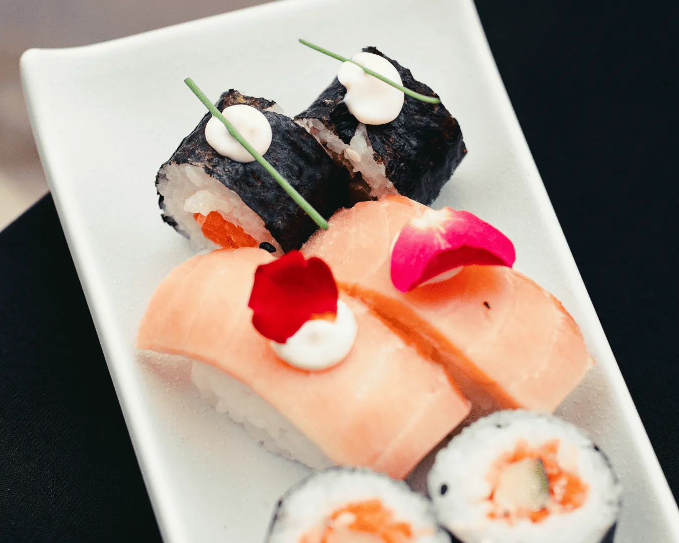 Fotografía gastronómica de sushi
